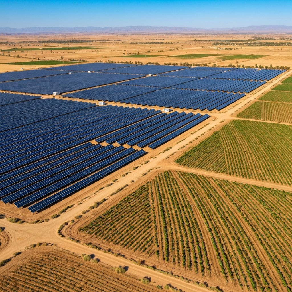 Desert Ground-Mount Solar Farm